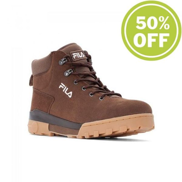 Fila Rockland Mid Patridge Modern Men's Boots - Saddlebrown,NZ 735-67130